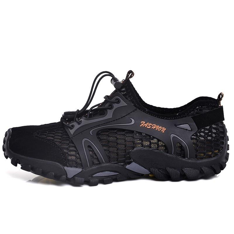Большие размеры 37-50 походные кроссовки мужские быстросохнущие водонепроницаемые нескользящие дышащие кроссовки для спорта на открытом воздухе