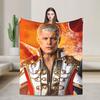 Супер Мягкое Одеяло для Кемпинга Cody Rhodes Винтажное Плед Фланелевое Покрывало для Спальни Уличный Тренд Чехол для Дивана-Кровати