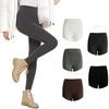 Теплые эластичные внутренние леггинсы для эффекта Heattech thermal slimming Dark [NIONIQ] Женские, с высокой талией, колготки, нижнее белье, (JP, Алфавит, XL, Серый)