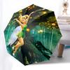 Tinkerbell Themed Automatic Opening and Closing Umbrella, Brightly Colored 8-rib Portable Umbrella, Suitable for Men and Women, A Perfect Gift for Chr