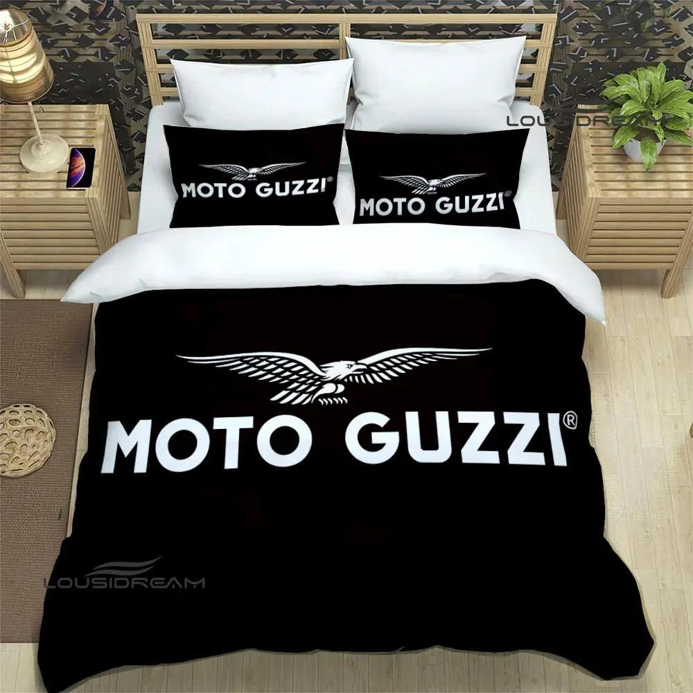 Комплекты постельного белья с принтом мотоциклов Guzzi, изысканный комплект постельного белья, пододеяльник, комплект постельного белья, роскошный подарок на день рождения