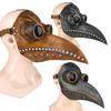 Steampunk Plague Doctor Latex Mask with Large Bird Beak Full Face Halloween Cosplay Prop for Party & Masquerade Ball
