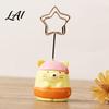 Gift for Stationery Lovers Desktop Memo Clip Stand Cartoon Animal Message Note Holder Cute Resin Base Photo Holder Display Clip Table Number