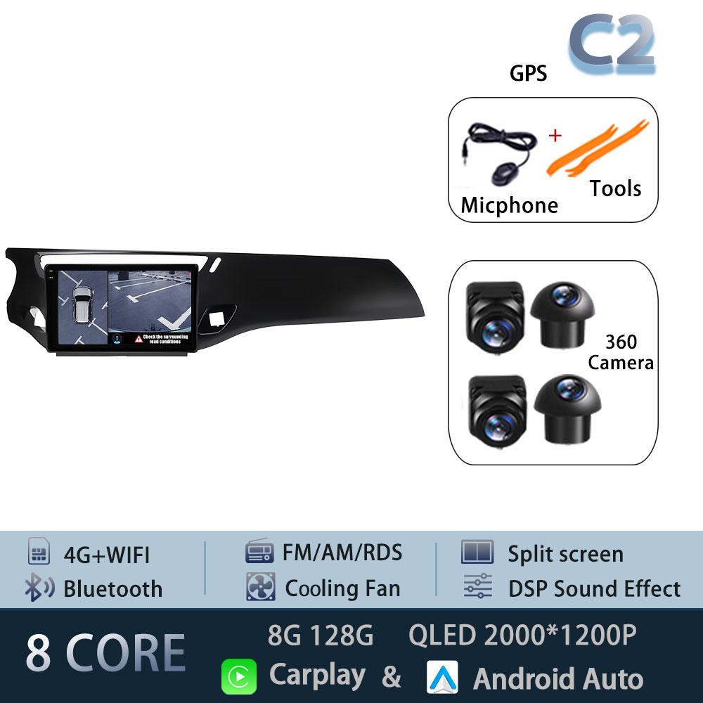 Android 15 Car Radio For Citroen C3 DS3 2010-2016 5G WIFI Head Unit Navigation Autoradio DSP BT Wireless Carplay Auto 4G