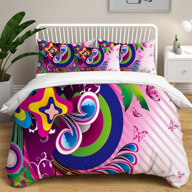 Love Heart Bedding Collections Queen Size Microfiber Romantic Wedding Duvet Cover Collection Gift For ValentineS Day For Girls Women Bedroom