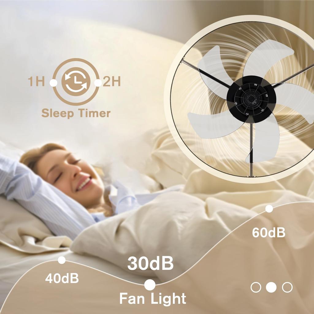 IRALAN Modern Ceiling Fans With Remote Control and Light LED Lamp Fan Smart Silent Ceiling Fans For Bedroom Living Room