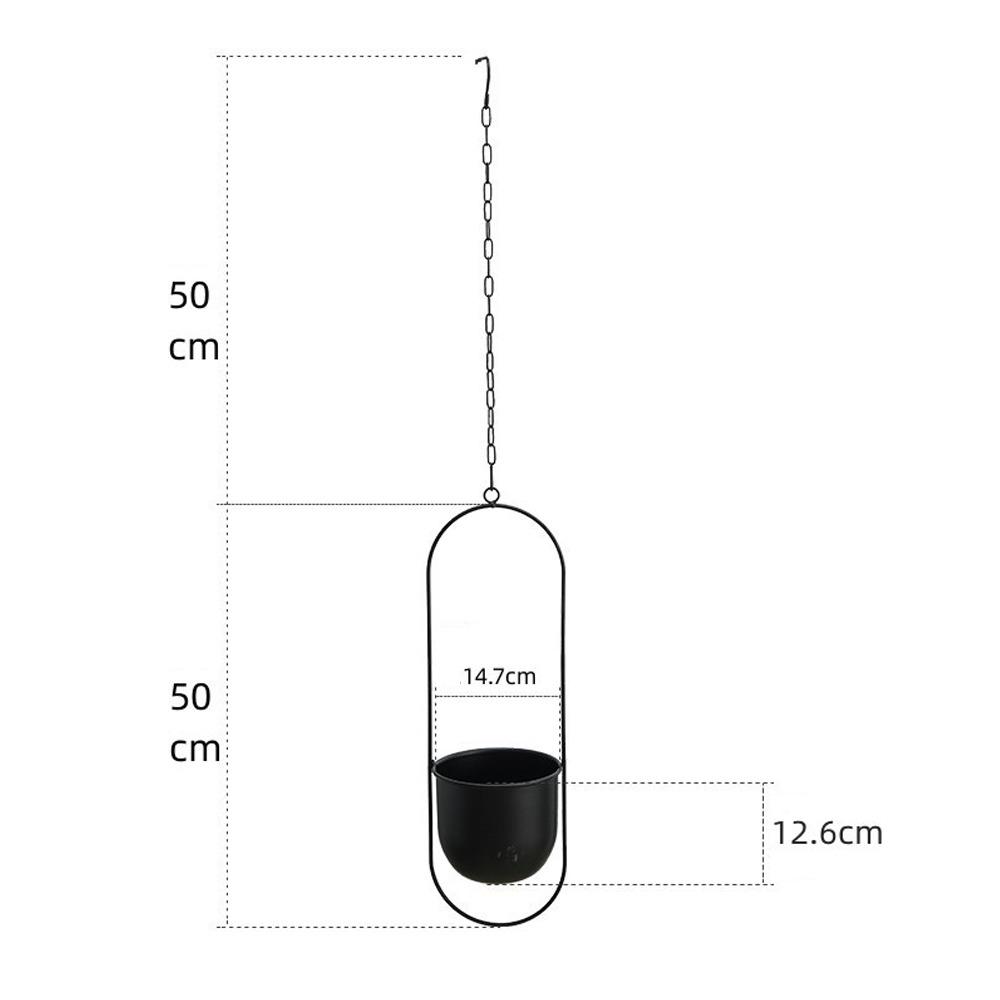 С крючком Железный горшок для растений Суккулентный горшок для цветов Современная подвесная корзина для растений Украшение дома