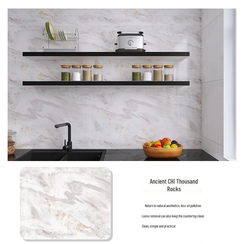 Самоклеящиеся водонепроницаемые утолщенные наклейки для плитки на стену и столешницу для кухни и домашнего декора