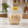 Kitchen Countertop Storage 5PCS Grain Bag with Handle Large Capacity Cereal Container Vertical Standing Reusable Food Container Organizer Moisture