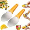 Stainless Steel Mango Slicer , Easy Peel,Slice, Perfect Kitchen Tool for Fresh Mango Slices, Fruit Peeler,Core Remover,Ideal for Baking