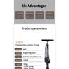 ROCKBAO Bicycle Pump 230PSI High Pressure Motorcycle Pump Bike Parts Road Tire Air Pump Schrader Presta Valve Electric Bike Pump