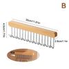 Wooden Wall Hanging With Telescopic Drying Rack With Stainless Steel Hook Pull-Out Space Saving Underwear Tank Top Organizer