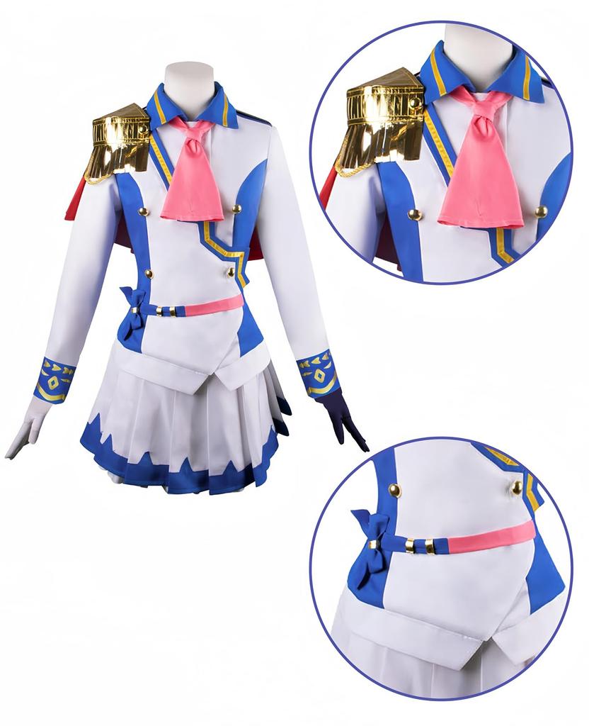 Uma Musume Косплей Токай Тейо Косплей Верх Радостного Косплея Костюм для Косплея Uma Musume Костюм Событие Костюм на Хэллоуин Школьный Фестиваль [NOKIJP]