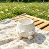 Stylish Design Head Planter Mini Size Desktop Decoration Landscape Plant Pot  Home Decor