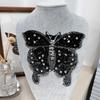 Mesh Bottom Embroidery Beaded Butterfly Applique Accessories Clothing Lace Children'S Clothing Veil Accessories