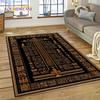 VIKAMA Retro American Myth Carpet Living Room High-End Sofa Coffee Table Mat Dirt Resistant Bedroom Bed Blanket Home Decoration