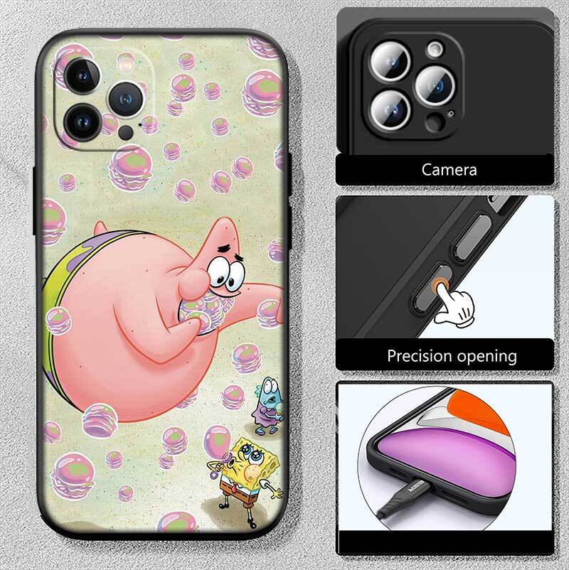 Patrick Star SpongeBob Case for Samsung Note 20 10 S25 Plus Ultra Lite FE M20 M21 M30 M31 M51 A11 A26 A51 A52 A53 A56 A70 A71 A72 A73