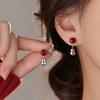 Серьги-гвоздики из серебра 925 пробы в форме красной тыквы 2026 Год Лошади нишевые серьги серьги на Новый год год рождения