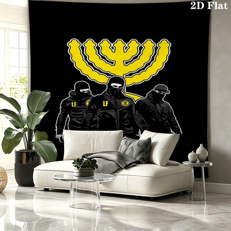 Beitar Jerusalem Wall Tapestry Aesthetic Wall Hanging Printed Fabric Blanket Decorative Tapestries for Bedroom Living Room Home Decor