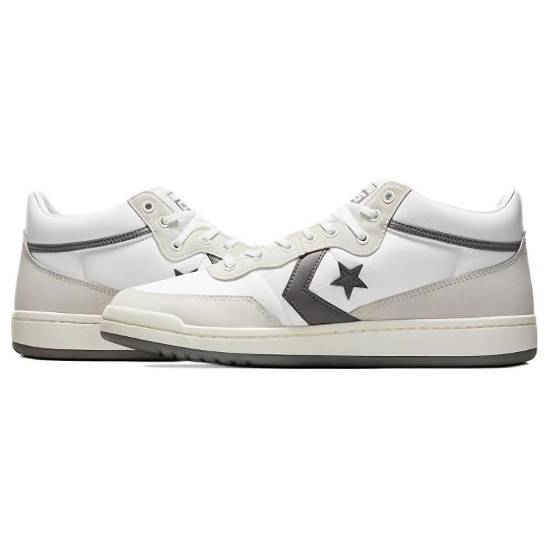 Converse Cons Fastbreak Pro Comfortable Non-Slip and Abrasion Resistant Board Shoes Unisex White Grey