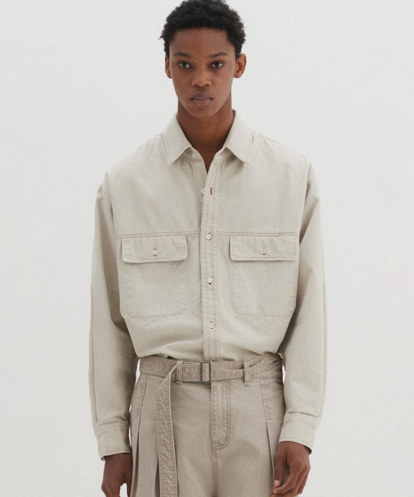 DNSR Bio-Washed Shirt Beige