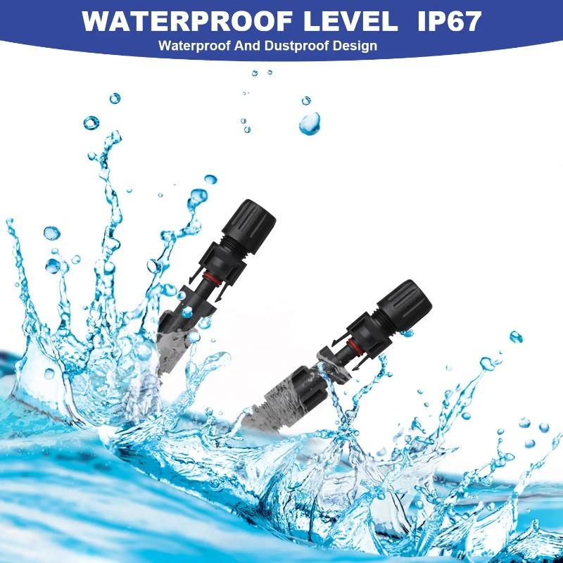 200/100/40/20/10 Pcs DC Solar Connector 1000V30A Panel Stecker IP67 Waterproof Connectors Kit for PV/MC Cable 2.5/4/6mm