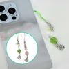 Lucky Clovers Beaded Phone Charm Versatile Lucky Clovers Phone Chain Acrylic Alloy Bead Decors for Bags & Wallets