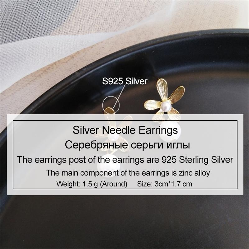 Винтажные цветочные серьги-подвески, милые серьги с нерегулярным жемчугом для женщин, женские модные ювелирные изделия Brincos, серьги-подвески