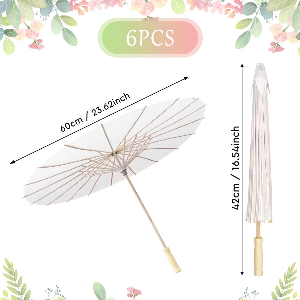 Зонтики для свадебного фото косплея реквизит бумага деревянная ручка китайский винтаж DIYбелый зонт летняя вечеринка пляж декор подарок