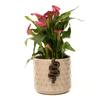 Charming Bronze Snake Flower Pot Hanging Decoration for Garden & Home