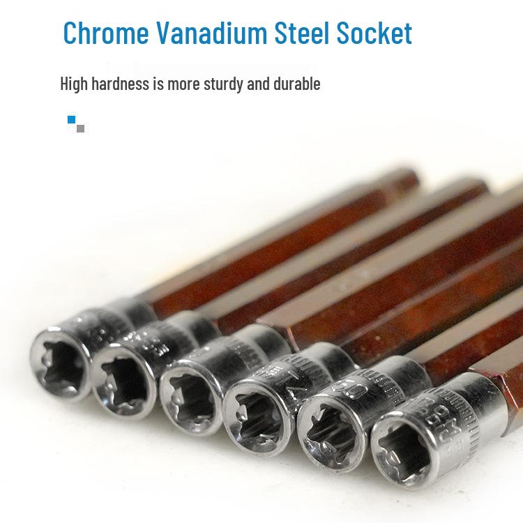 Удлинитель 1/4 Hex Torx H3 Бита для отвертки под торцевой ключ