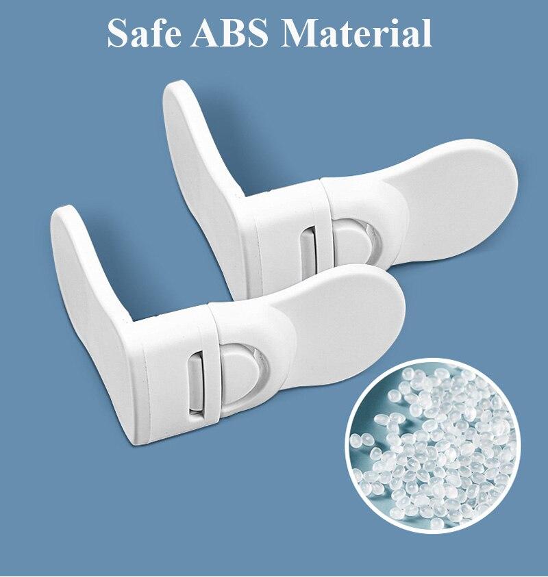 Home ABS Cabinet Drawer Locks for Children Anti-Pinch Hand Baby Care Refrigerator Locks for Kids Safety Protection
