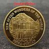 Seven Wonders Medals: Great Wall, Pyramid, Taj Mahal Commemorative Coins