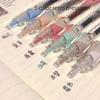6 цветных гелевых ручек, 0,5 мм, цветные чернила, нейтральная ручка, креативная шариковая ручка, подарок студентам
