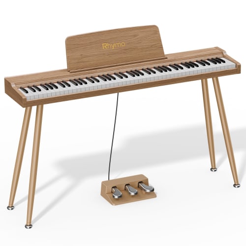 88-Key Digital Piano with Grand Piano Touch (Counterweight Keys) | High-Precision Sensor for Touch Pressure | 20W Speaker | Compact Design | Triple Pe