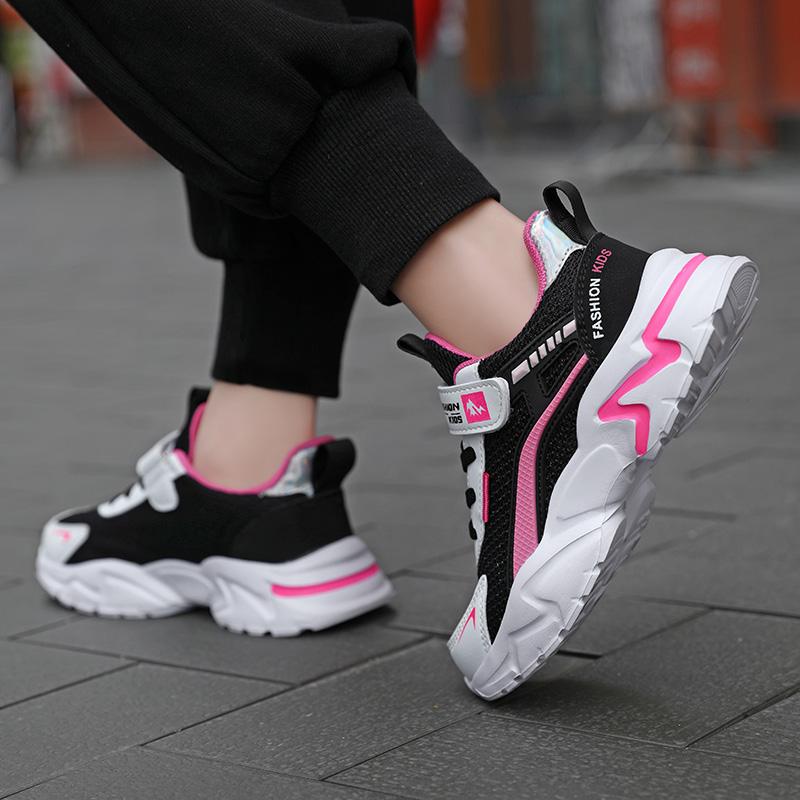 3-15Years Girls Sports Shoes Fashion Breathable Shoe for Boy Lightweight Casual Running Tennis Sneakers