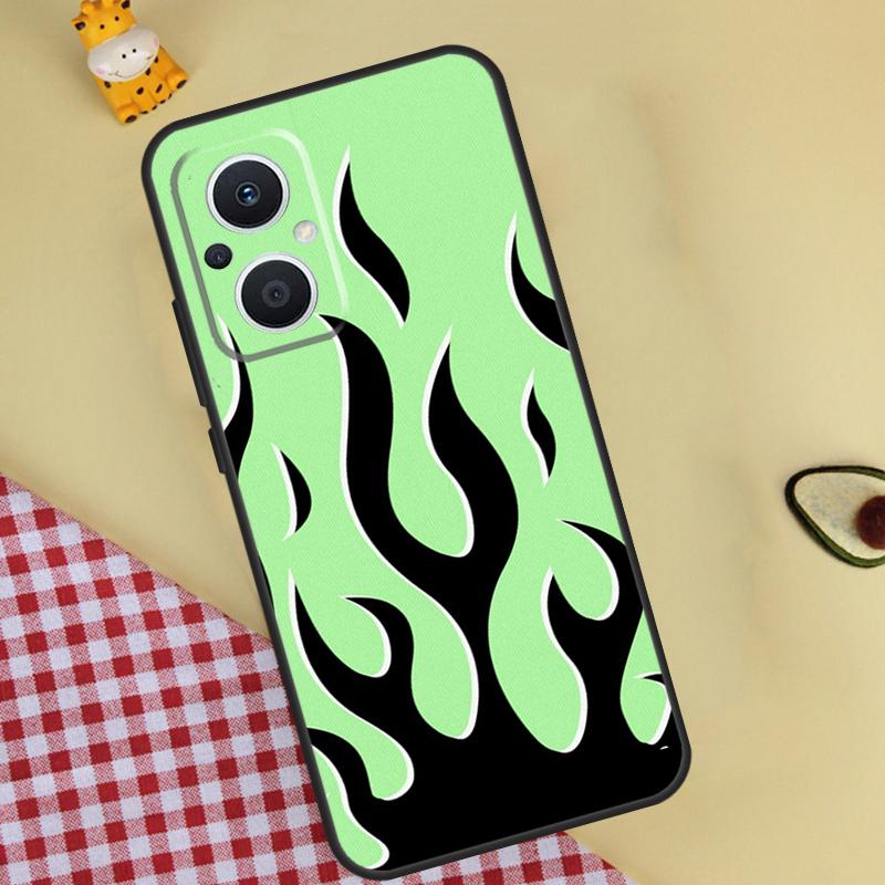 Cool Flame Colorful Pattern Phone Case For OPPO Reno 12 12F 11 13 F 8T 7 8 10 Pro OPPO Find X8 Pro X6 X3 X5 Lite Cover