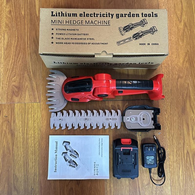 Главная Литиевый ручной мини-электрический кусторез Газонокосилка Ножницы для живой изгороди Секаторы Инструменты