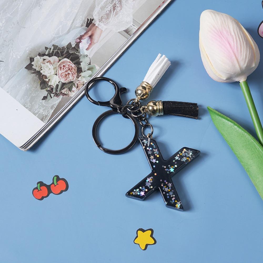 Изысканный Английский Алфавит Сумка Подвеска Буквы A-Z Алфавит Инициалы Блестящий Брелок Женский Подарок