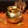 Diamond Cut Brass Lota for Puja | Brass Kalash, 1000ml, 1 Piece  13.97CM
