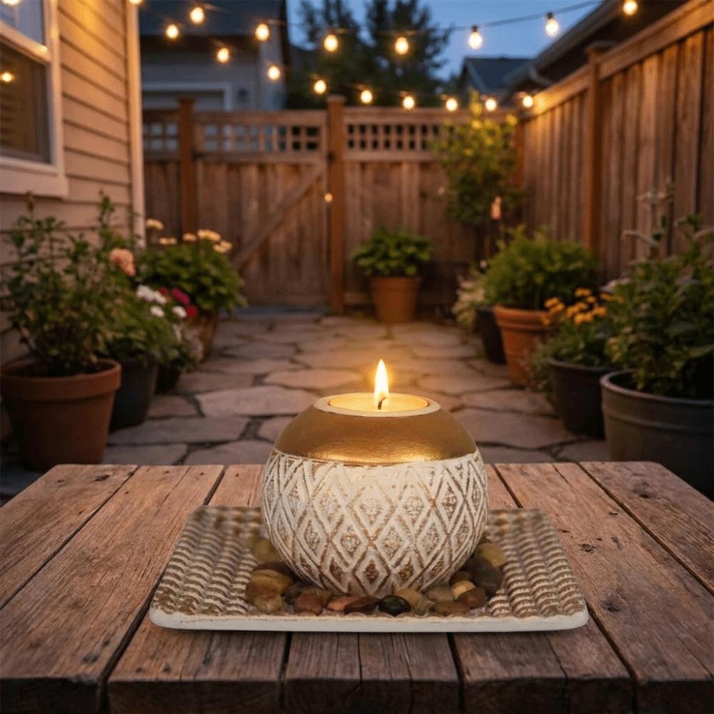 with Tray Tealight Candlestick Wood Wooden Candle Holder Decorative Candlestick  Bedroom