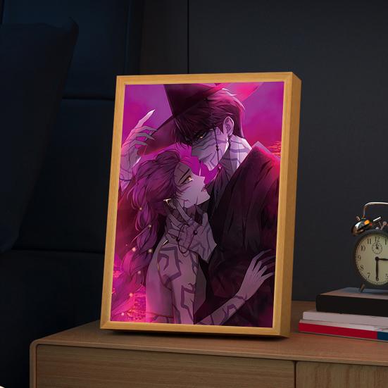 Картина Лампа Перезаряжаемый Светодиодный Свет Светящийся Настенный Художественный Свет Яркий Цвет Художественное Освещение Ночник