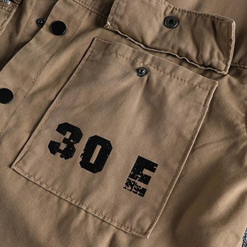 Мужская рабочая одежда рубашки с длинным рукавом хлопковые повседневные свободные красивые универсальные мужские карго стираные большие карманы тканые рубашки куртки