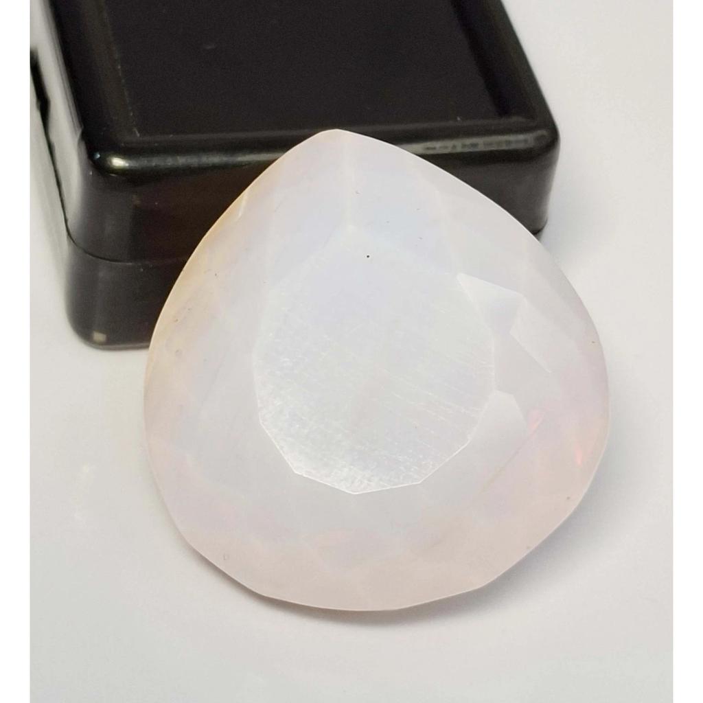 Stunning Pink Welo Opal Lab Created Pear Cut 67-69 Ct Certified Loose Gemstone