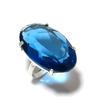 Ювелирные изделия из серебра 925 пробы Swiss Blue Topaz, размер 8 Q6t70