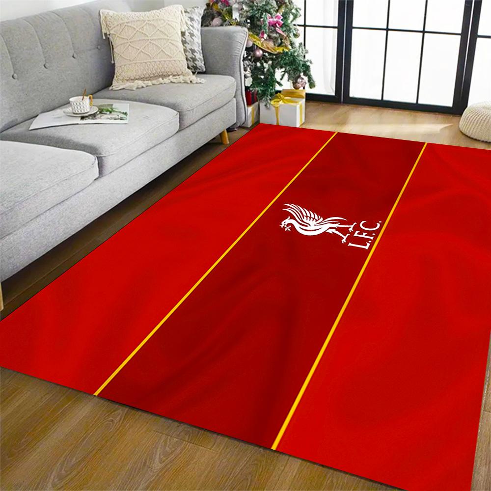 Never Walk Alone: Liverpool Fc Pride Area Rug Design for Living Rooms Decorate room Outdoor Game Room Anti-slip Rug Decorate Offices