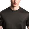 Emporio Armani EA7 Осень/Зима 25 Трикотажная футболка с круглым вырезом и пышными рукавами, однотонная, с логотипом, смешанная лиоцеллом, мужская одежда EM002963-AF10761-U8120
