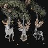 Christmas Reindeer Pendant Snowflake Ballet Girl Xmas Tree Pendants  Party Decor