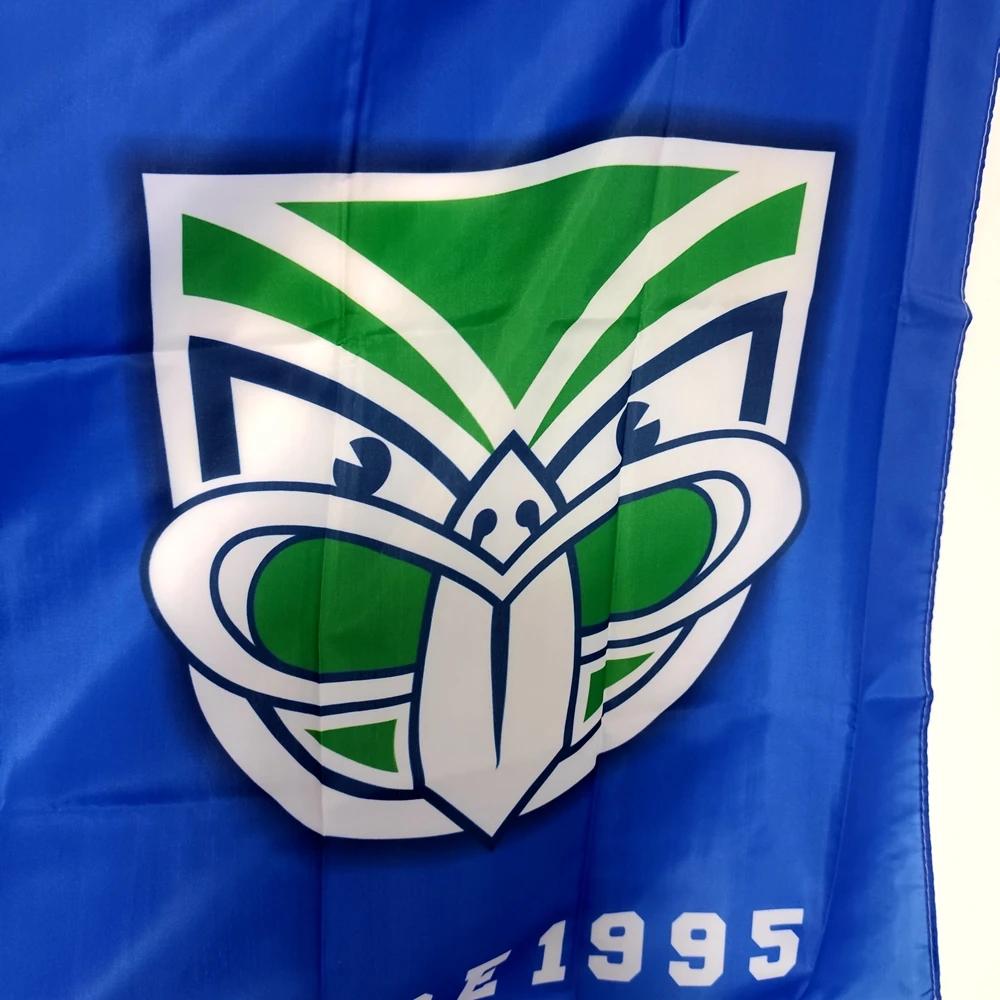 Флаг регби New Zealand Warriors Полиэстер Для улицы и помещений Домашний декор Прочный баннер 90x150см Наружное/внутреннее украшение