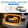 ДЛЯ TESLA MODEL 3 2024-2026 Модификация света в багажнике Световые атмосферные огни Белый Теплый белый Светодиодная полоса света в заднем багажнике